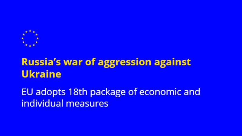 The EU just approved one of its strongest sanctions packages against Russia to date. Each sanction weakens Russia's ability to wage war. The message is clear: Europe will not back down in its support for Ukraine. The EU will keep raising the pressure until Russia ends its war".