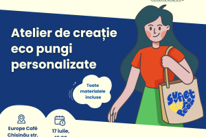 Europe Café turns into a creative eco space! On July 17 at 3:30 PM, join us at Europe Café for a colorful and inspiring workshop where simple textile tote bags will come to life through art and European values.