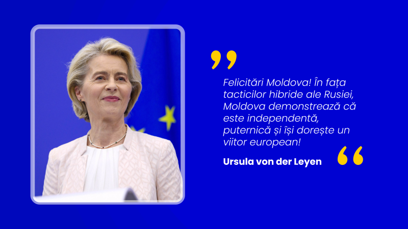 Mesajul Șefei Comisiei Europene pentru cetățenii Republicii Moldova