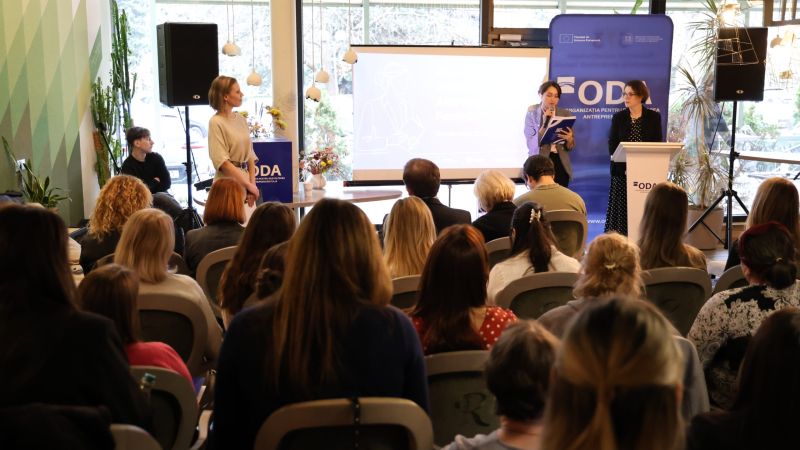Peste 60 de antreprenoare din Republica Moldova s-au reunit la evenimentul dedicat Zilei Internaționale a Antreprenoriatului Feminin, organizat de Organizația pentru Dezvoltarea Antreprenoriatului, în colaborare cu Ministerul Dezvoltării Economice și Digitalizării și partenerii de dezvoltare.