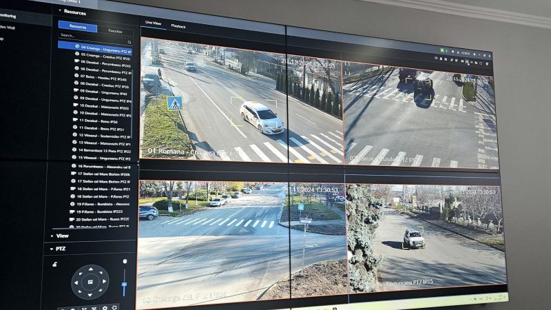 La Ungheni a fost dezvoltat un sistem inteligent de monitorizare video