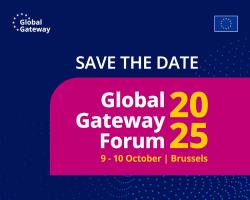 9–10 октября в Брюсселе состоится Форум Global Gateway 2025. Главы государств и правительств из ЕС и других стран мира соберутся, чтобы обсудить новые и действующие проекты, финансируемые Европейским Союзом, странами, входящими в состав ЕС и другими международными организациями.