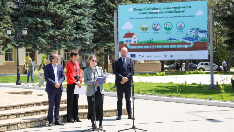 Germania și Uniunea Europeană colaborează pentru îmbunătățirea serviciilor pentru 40.000 de cetățeni din raionul Cahul, printr-un grant de peste 54 milioane euro.