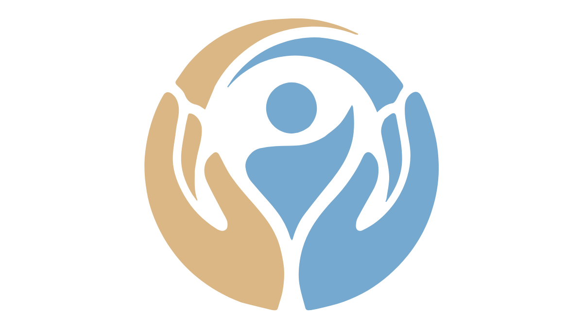 2 hands embracing a human figure