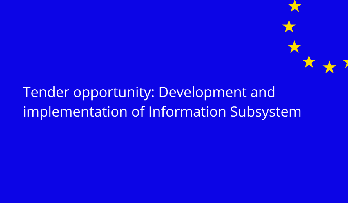 Tender opportunity is announced: Development and implementation of Information Subsystem "State Register of Veterinary Medicine Products”