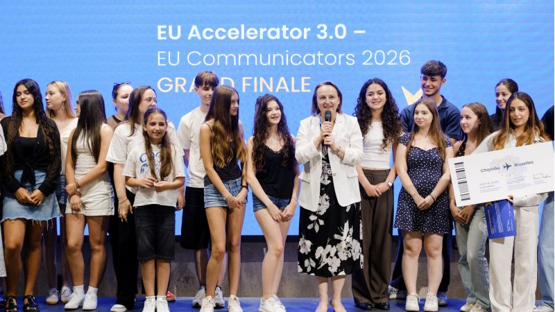 Echipa de tineri din Euro Clubul Liceului Teoretic „Orizont” a fost desemnată marea câștigătoare a programului EU Accelerator 2026, obținând ca premiu o călătorie de studiu la Bruxelles.