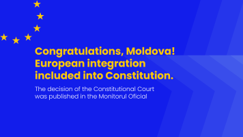 European integration enshrined in the Constitution of the Republic of Moldova