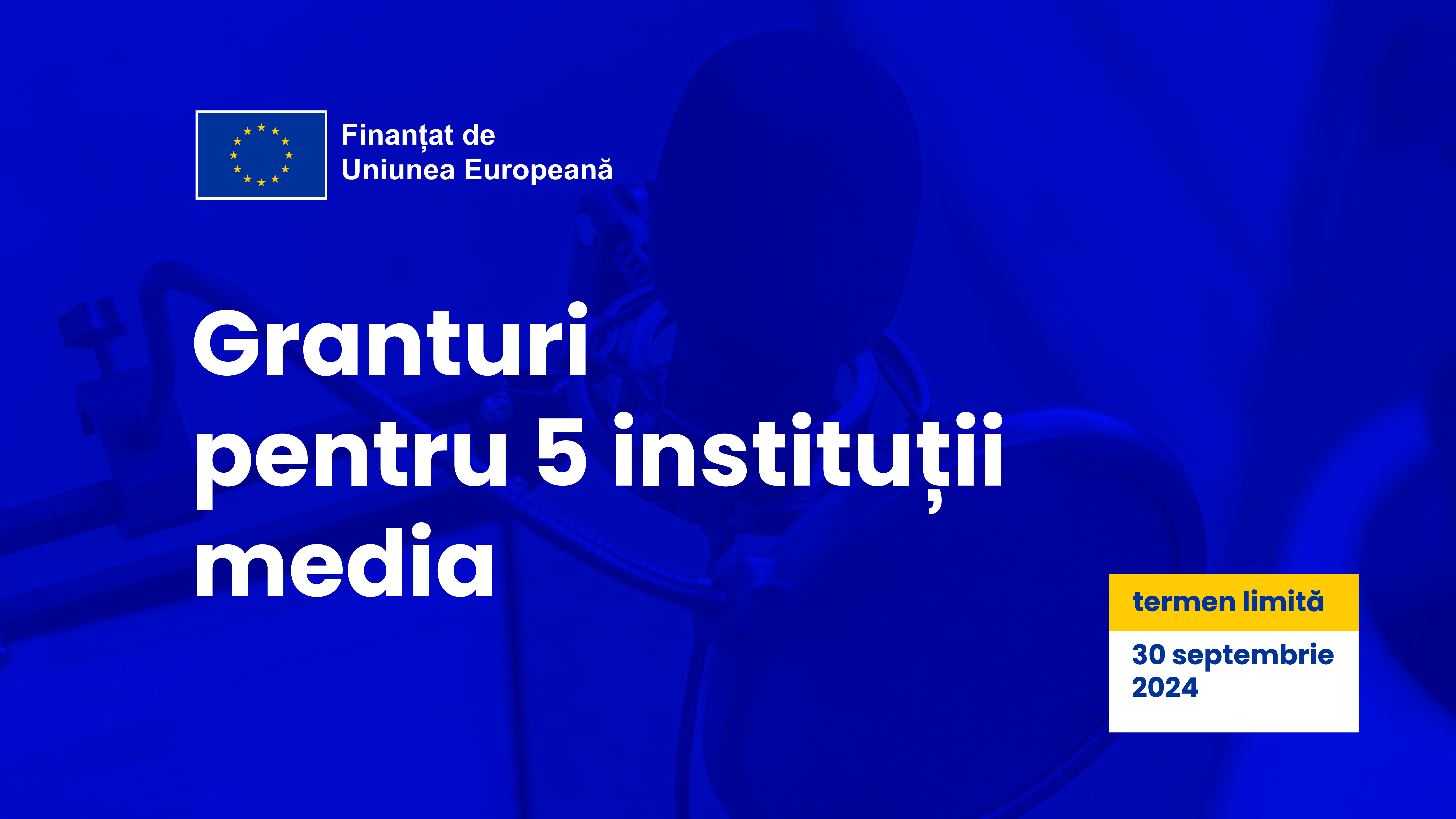 Concurs de granturi pentru 5 organizații mass-media