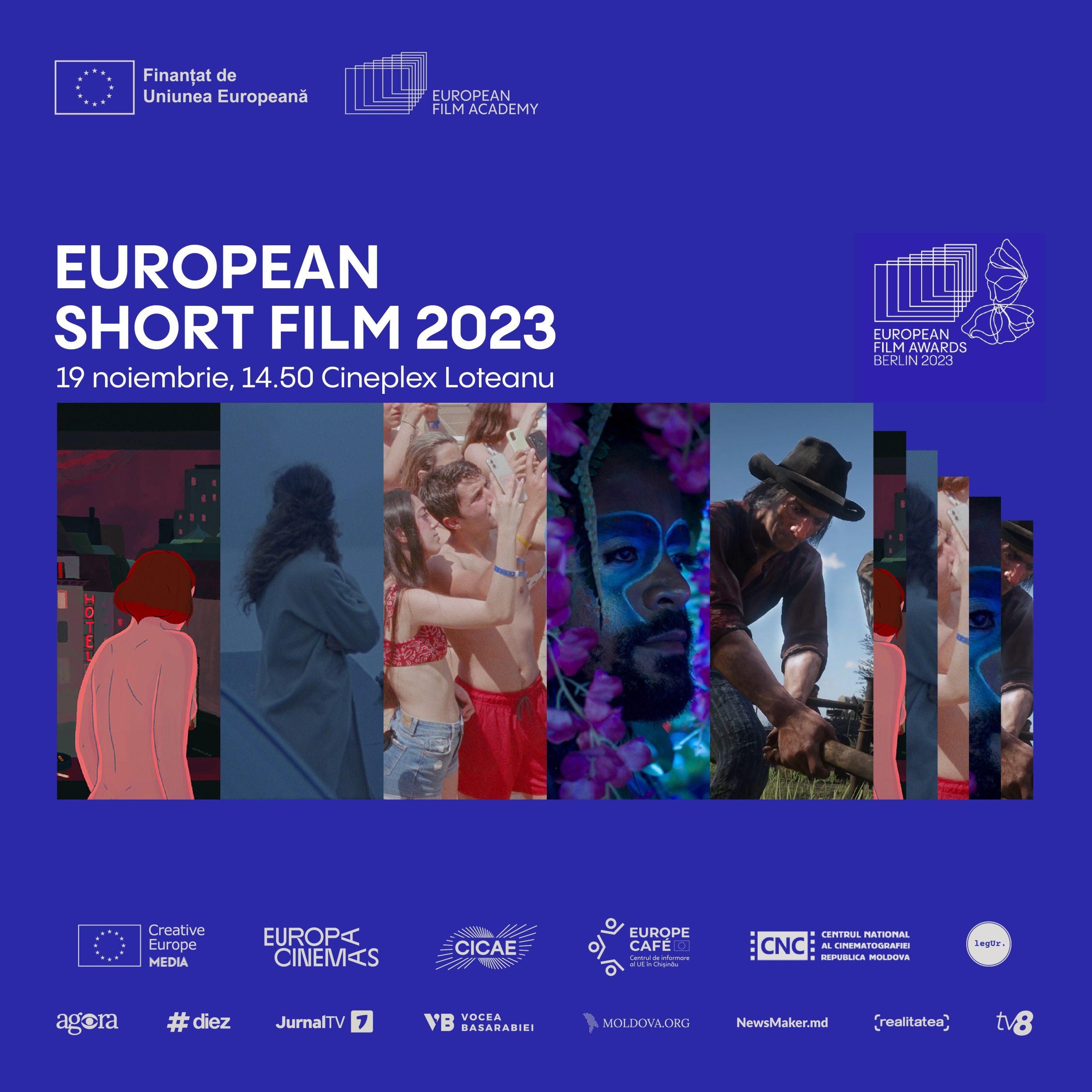 Luna Filmului European 2023 la Chișinău continuă cu o proiecție specială! Din 14 noiembrie, la casele Cineplex Loteanu pot fi ridicate biletele pentru cinci scurtmetraje care vor fi proiectate în ziua de duminică, 19 noiembrie, începând cu ora 14:50. 