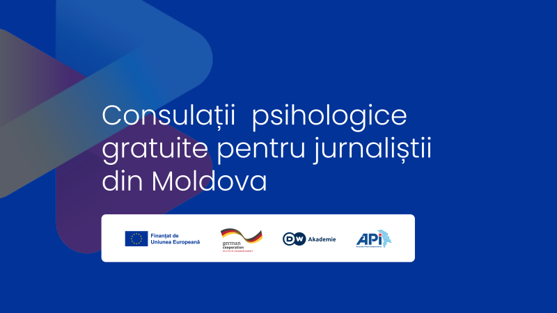 Consiliere psihologică gratuită pentru jurnaliștii din Moldova