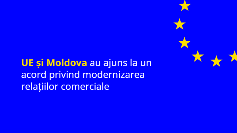 Uniunea Europeană și Republica Moldova au convenit să revizuiască și să actualizeze termenii comerciali ai Zonei de Liber Schimb Aprofundată și Cuprinzătoare (DCFTA) dintre UE și Moldova.