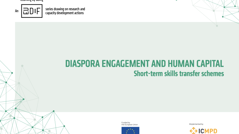 Diaspora engagement and human capital. Short-term skills transfer schemes