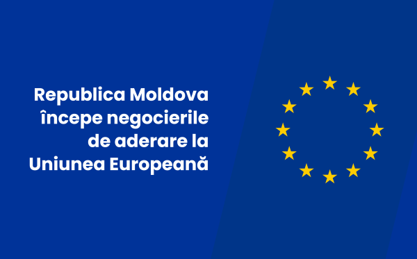 Pe 25 iunie 2024, Republica Moldova a început negocierile de aderare la Uniunea Europeană.