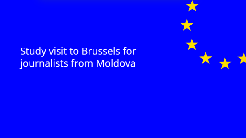 The Delegation of the European Union to the Republic of Moldova will organise a study visit to the European Union institutions in Brussels for a group of Moldovan journalists in the week 17 –21 November 2025.