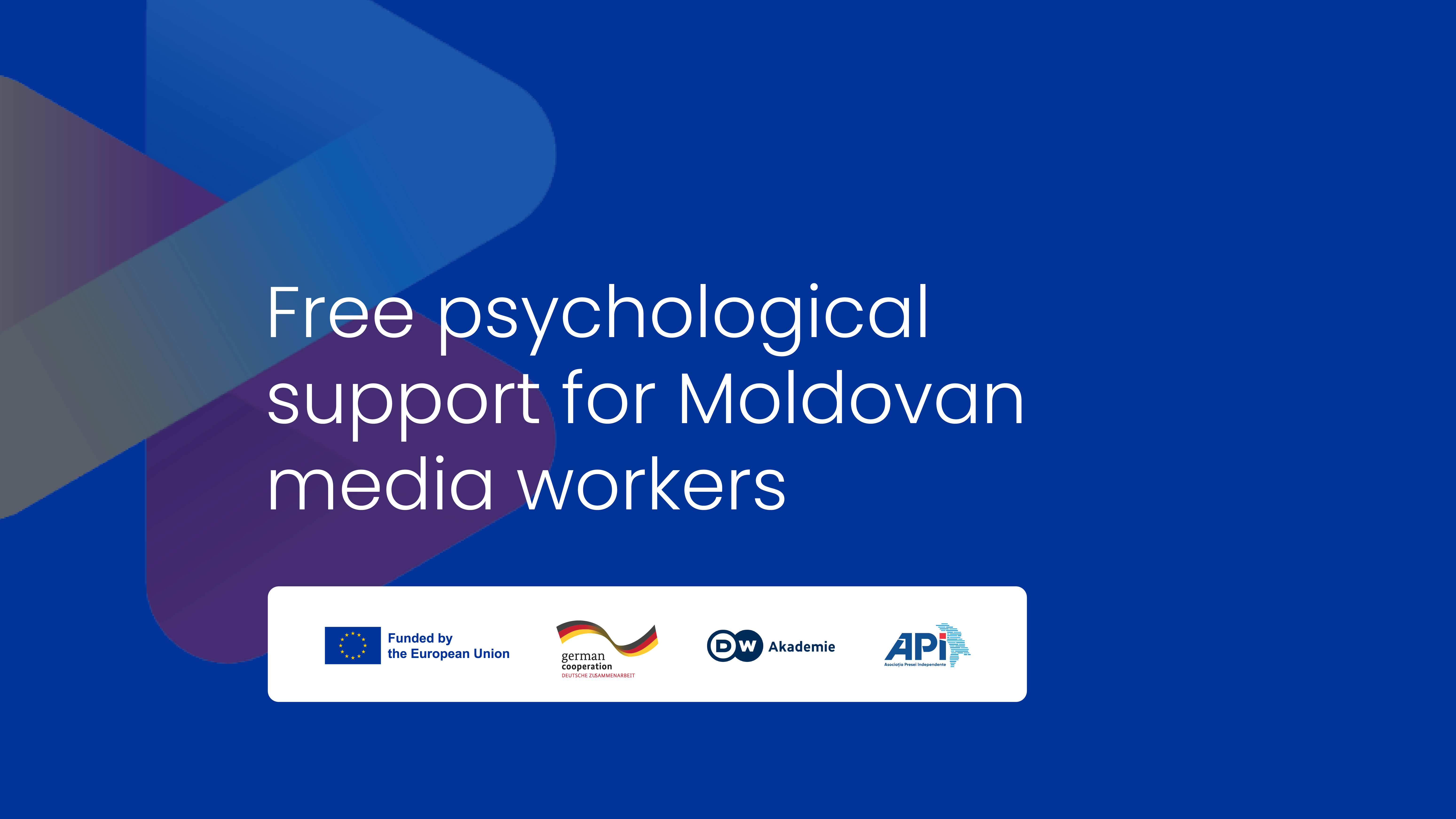 Free psychological counselling for journalists in Moldova