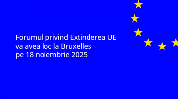 Prima ediție a Forumului privind Extinderea UE a Comisiei Europene va avea loc pe 18 noiembrie 2025 la Bruxelles. Evenimentul, găzduit de comisara europeană pentru extindere Marta Kos, se desfășoară într-un moment în care procesul de extindere capătă un nou impuls, devenind un motor al stabilității, prosperității și reformelor democratice pe întreg continentul.