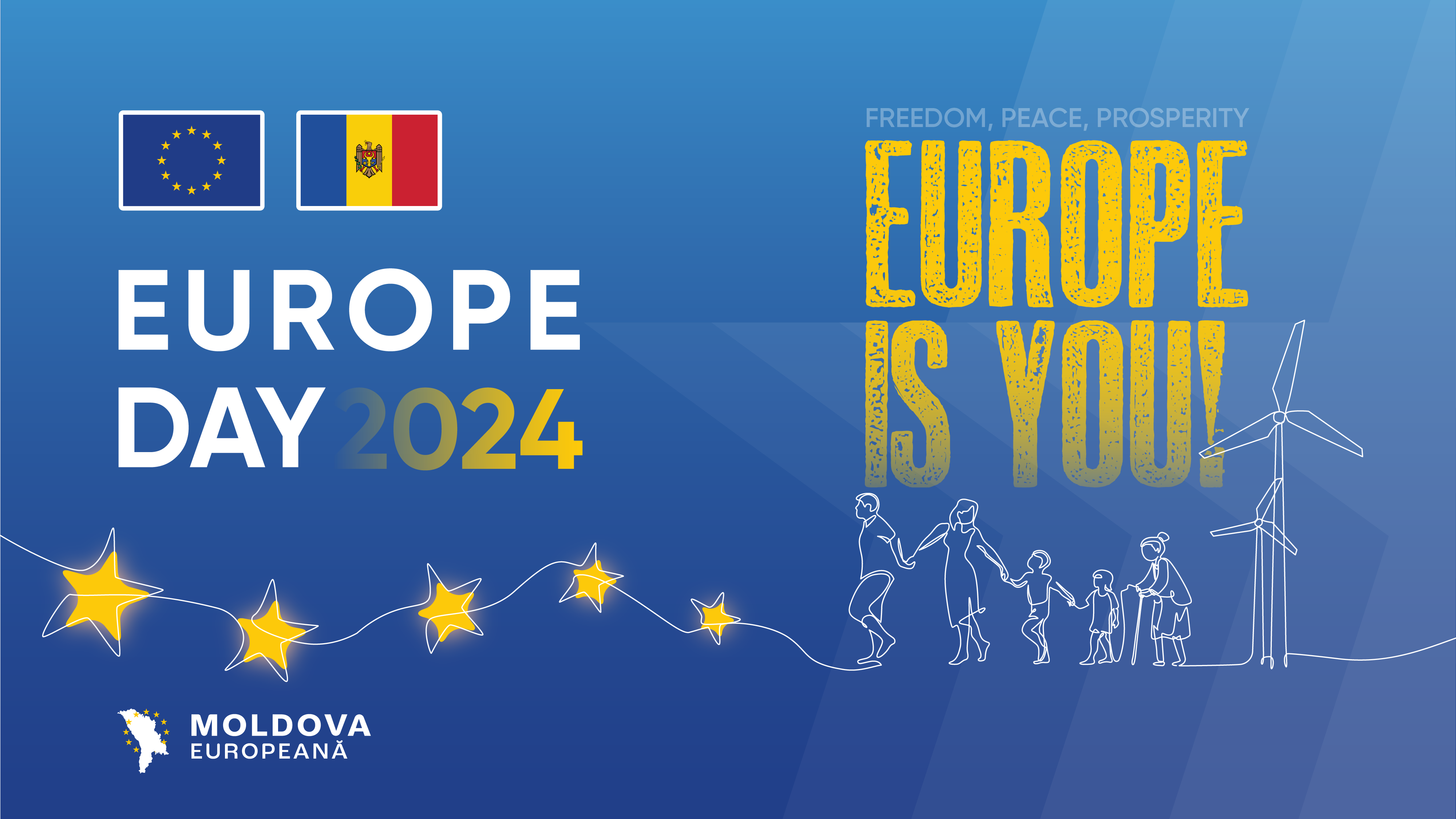 Europe Day is an occasion to celebrate peace and unity across Europe. The European Union Delegation to the Republic of Moldova, together with the EU Member States’ Embassies, is marking Europe Day 2024 in several regions of the Republic of Moldova.