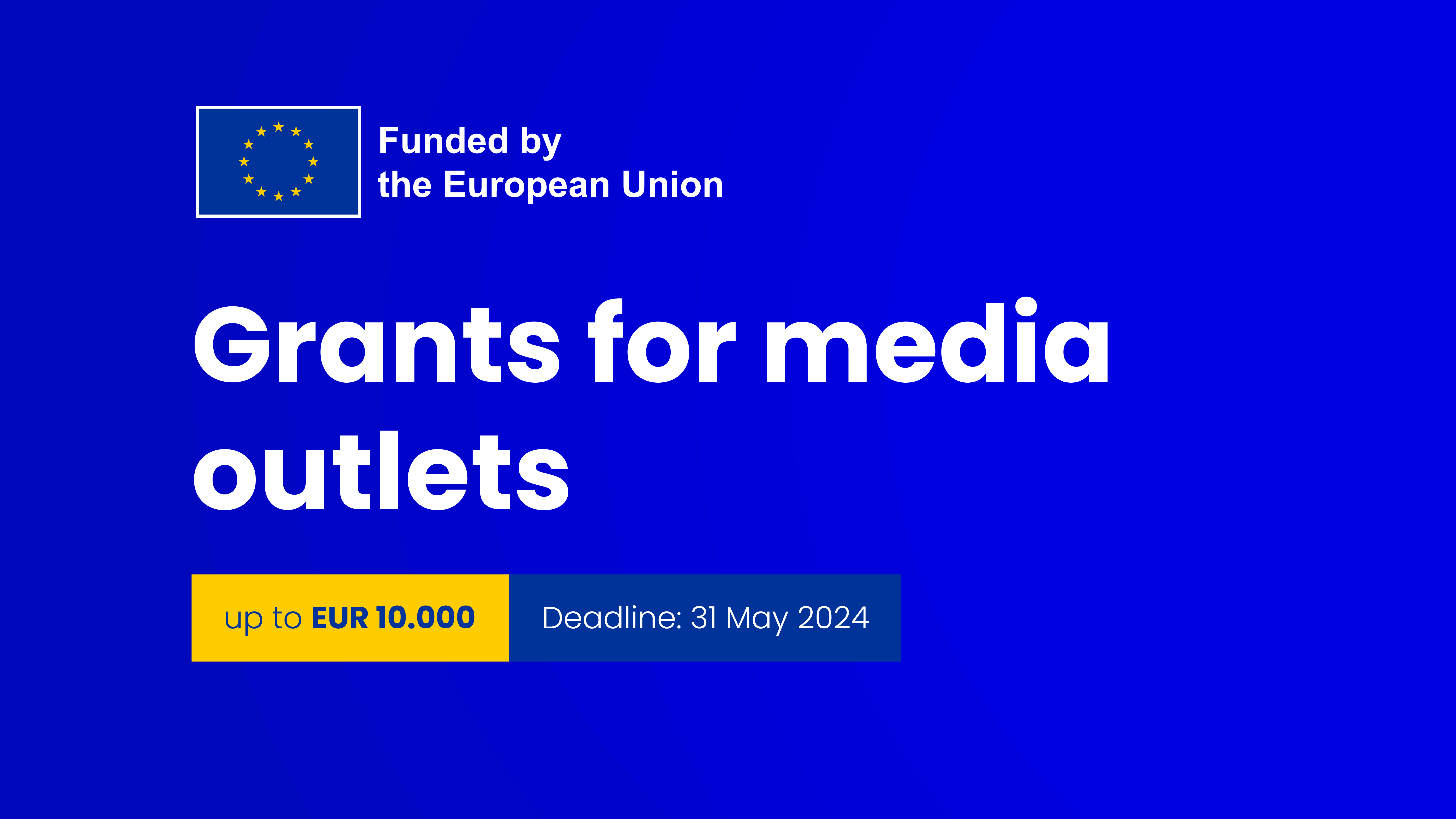 Grants for media outlets to investigate key issues of public interest