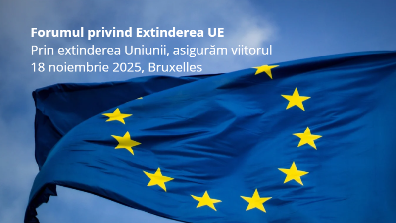 Prima ediție a Forumului privind Extinderea UE a Comisiei Europene va avea loc pe 18 noiembrie 2025 la Bruxelles. Evenimentul, găzduit de comisara europeană pentru extindere Marta Kos, se desfășoară într-un moment în care procesul de extindere capătă un nou impuls, devenind un motor al stabilității, prosperității și reformelor democratice pe întreg continentul.
