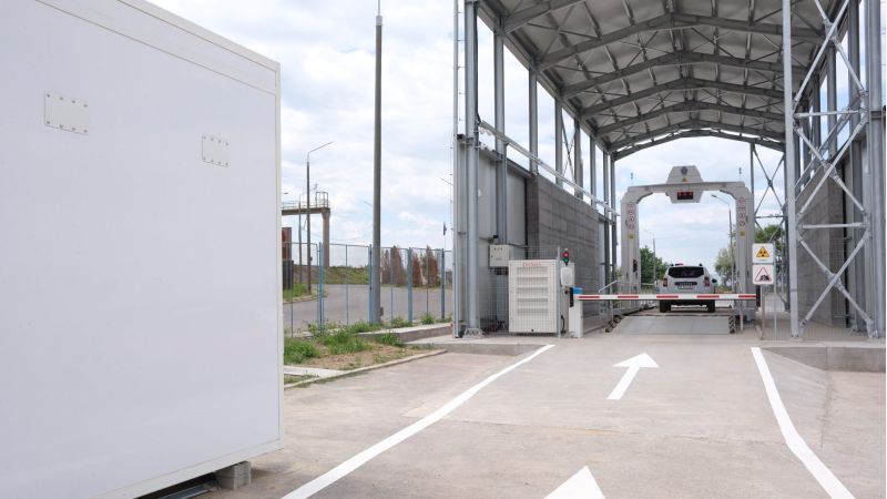 The Moldovan-Ukrainian border crossing point Giurgiulesti-Reni, inaugurated after reconstruction