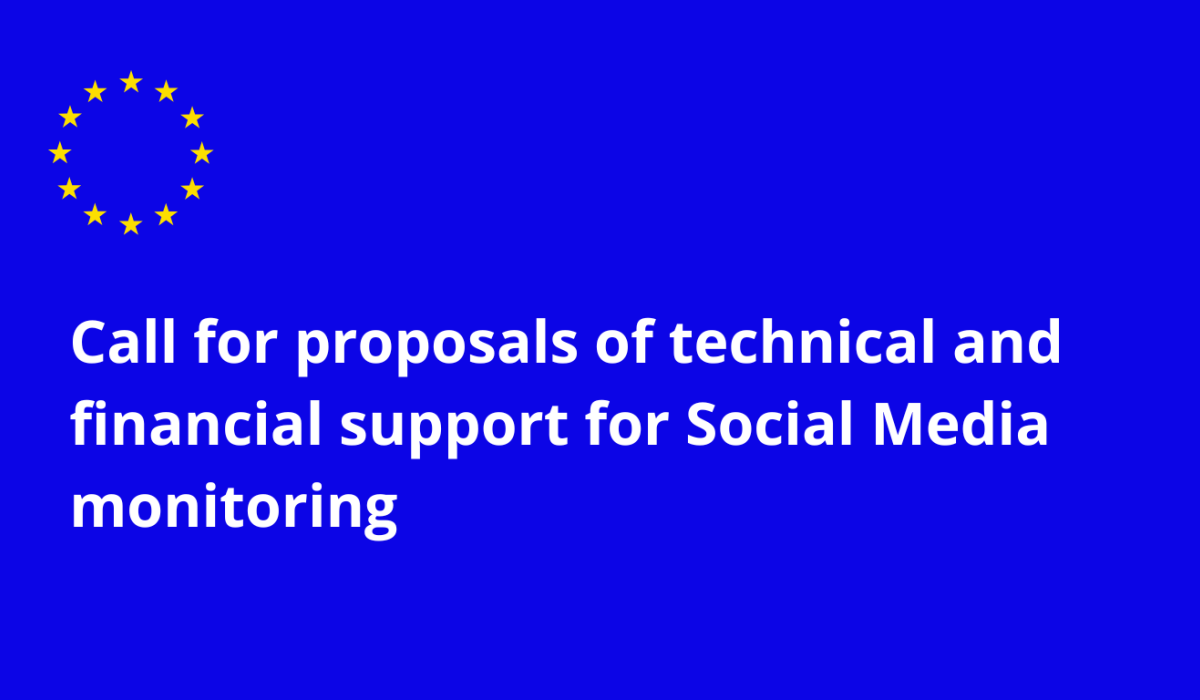 Calls for proposals. Technical and financial support for social media monitoring of the 2025 parliamentary elections in the Republic of Moldova