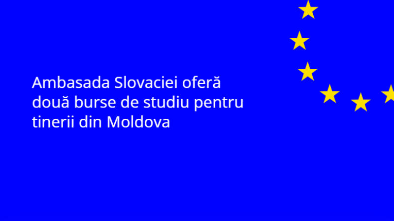 Ambasada Republicii Slovace în Moldova anunță două burse pentru studenții din Republica Moldova, valabile pentru anul universitar 2025/2026, finanțate de Guvernul Republicii Slovace. Bursele sunt disponibile pentru ciclurile de studii de Licență și Masterat.