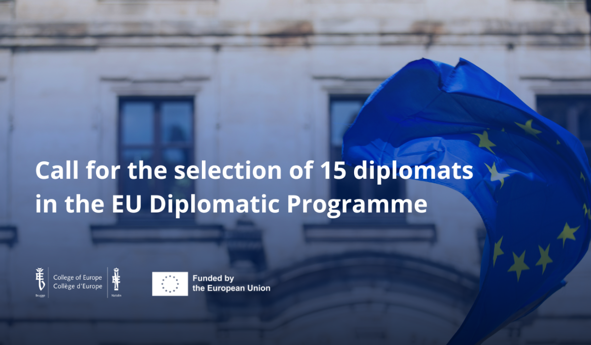 Following the successful launch of the European Union Diplomatic Programme for the Enlargement Region, the College of Europe is excited to announce the call for the third edition of the programme, which is expected to run from 1 February 2026 to 2 July 2026.