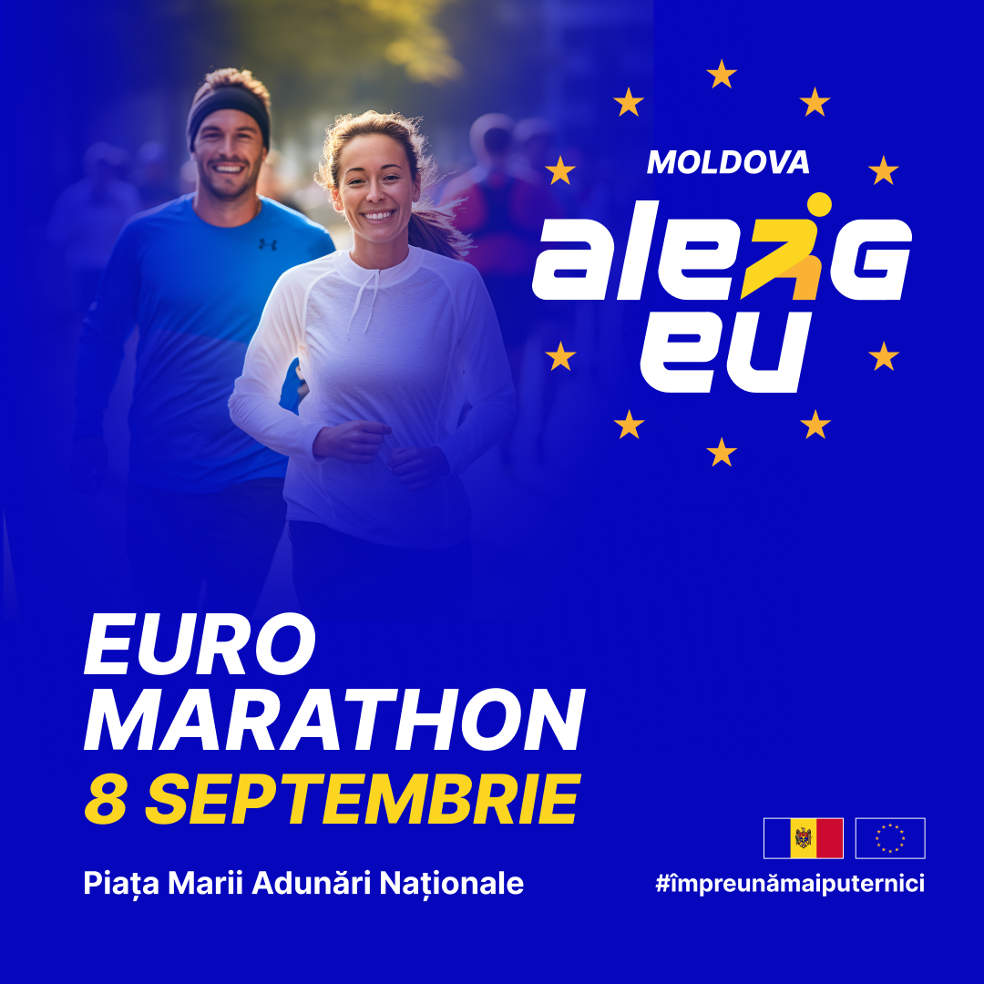 Viitorul european începe cu tine. Vino la Euro Marathon 2024