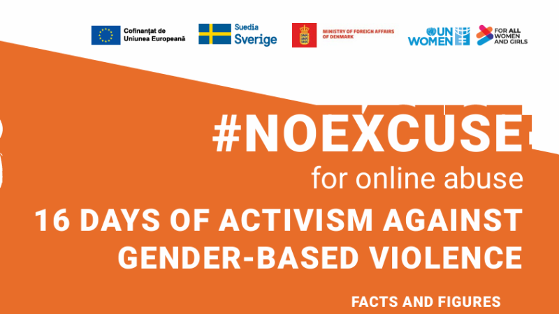 #NoExcuse for online abuse: 16 days of activism against gender-based violence. Facts and figures.