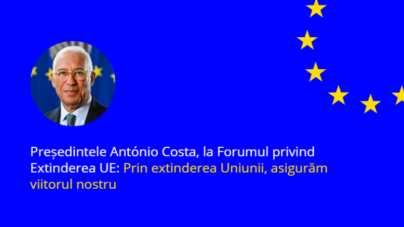 Este o onoare să mă adresez astăzi dumneavoastră pe un subiect pe care îl consider drept una dintre cele mai urgente și mai transformatoare priorități ale Uniunii Europene: extinderea.