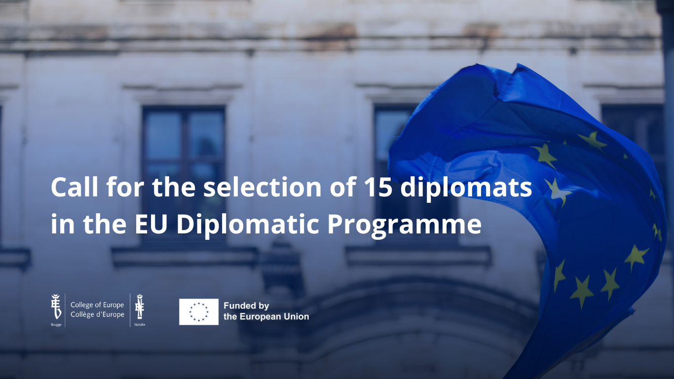 Following the successful launch of the European Union Diplomatic Programme for the Enlargement Region, the College of Europe is excited to announce the call for the third edition of the programme, which is expected to run from 1 February 2026 to 2 July 2026.