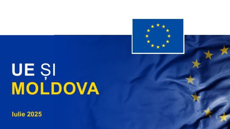 Moldova este țară candidată la UE din 2022.