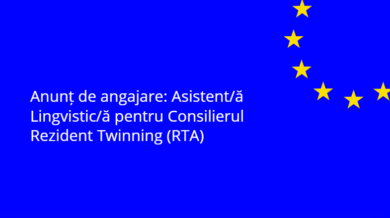 Proiectul Twinning finanțat de UE „Consolidarea capacităților instituționale ale Consiliului Concurenței pentru implementarea politicii în domeniul concurenței și ajutorului de stat, în conformitate cu bunele practici ale UE” (Referință Twinning MD 23 NDICI FI 01 24 (MD/40) angajează Asistent/ă Lingvistic/ă pentru Consilierul Rezident Twinning (RTA).