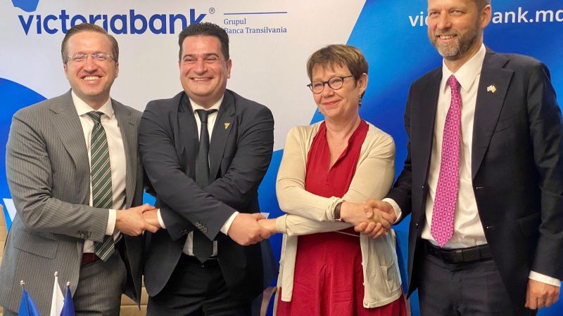 EBRD backs Victoriabank to provide more credit for Moldovan businesses, with EU support. Loan of €5 million is supported by the  EU4Business Initiative