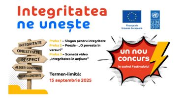 Crezi că onestitatea, respectul și alegerile conștiente sunt cheia unei comunități unite? Atunci arată-ne viziunea ta prin creații originale. Concursul „Integritatea ne unește” invită persoane de 55+ ani sau echipe intergeneraționale (bunici, părinți, nepoți) pentru participare.