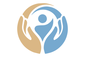 2 hands embracing a human figure