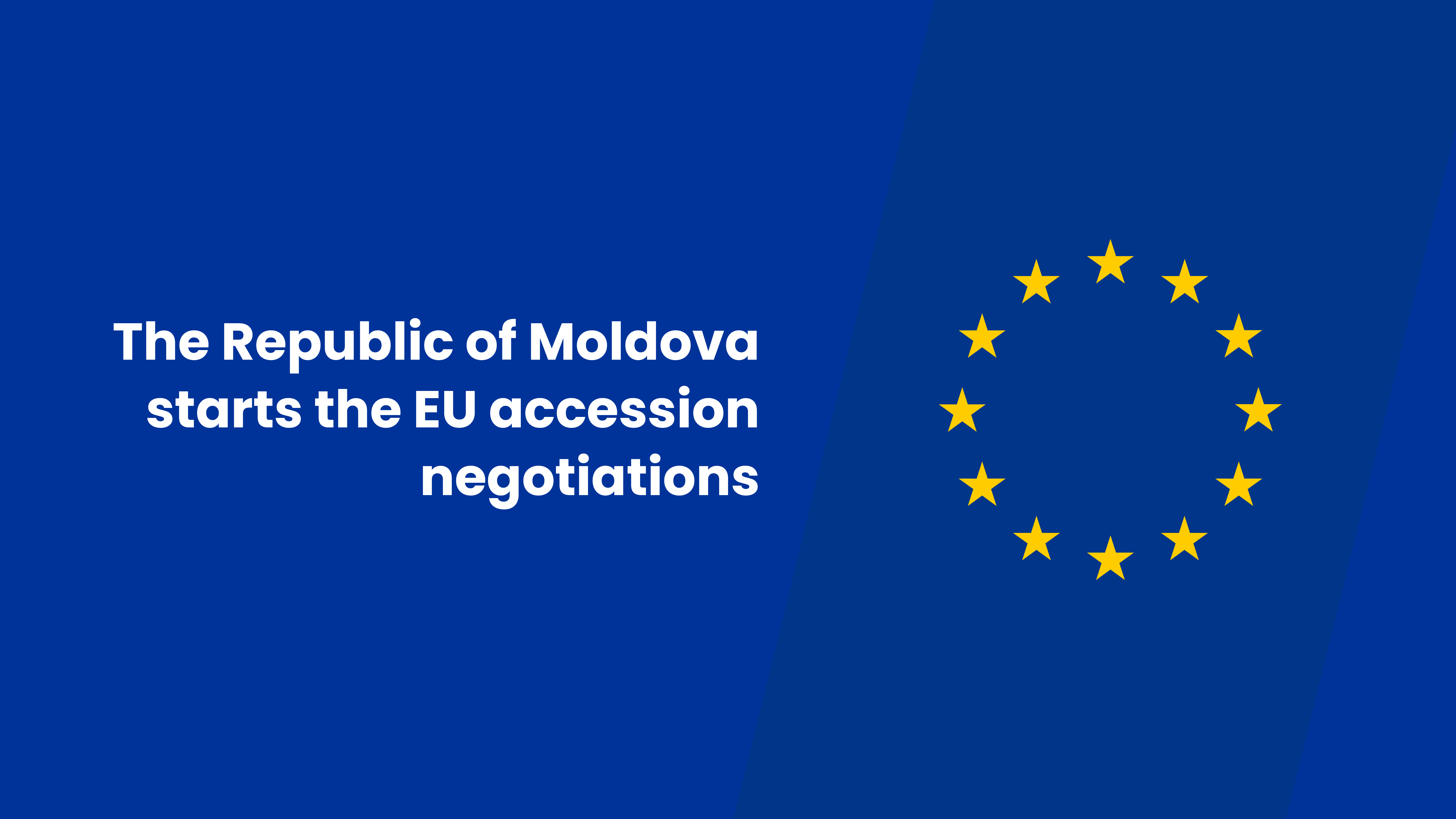 On June 25, 2024, Moldova officially started the EU accession negotiations