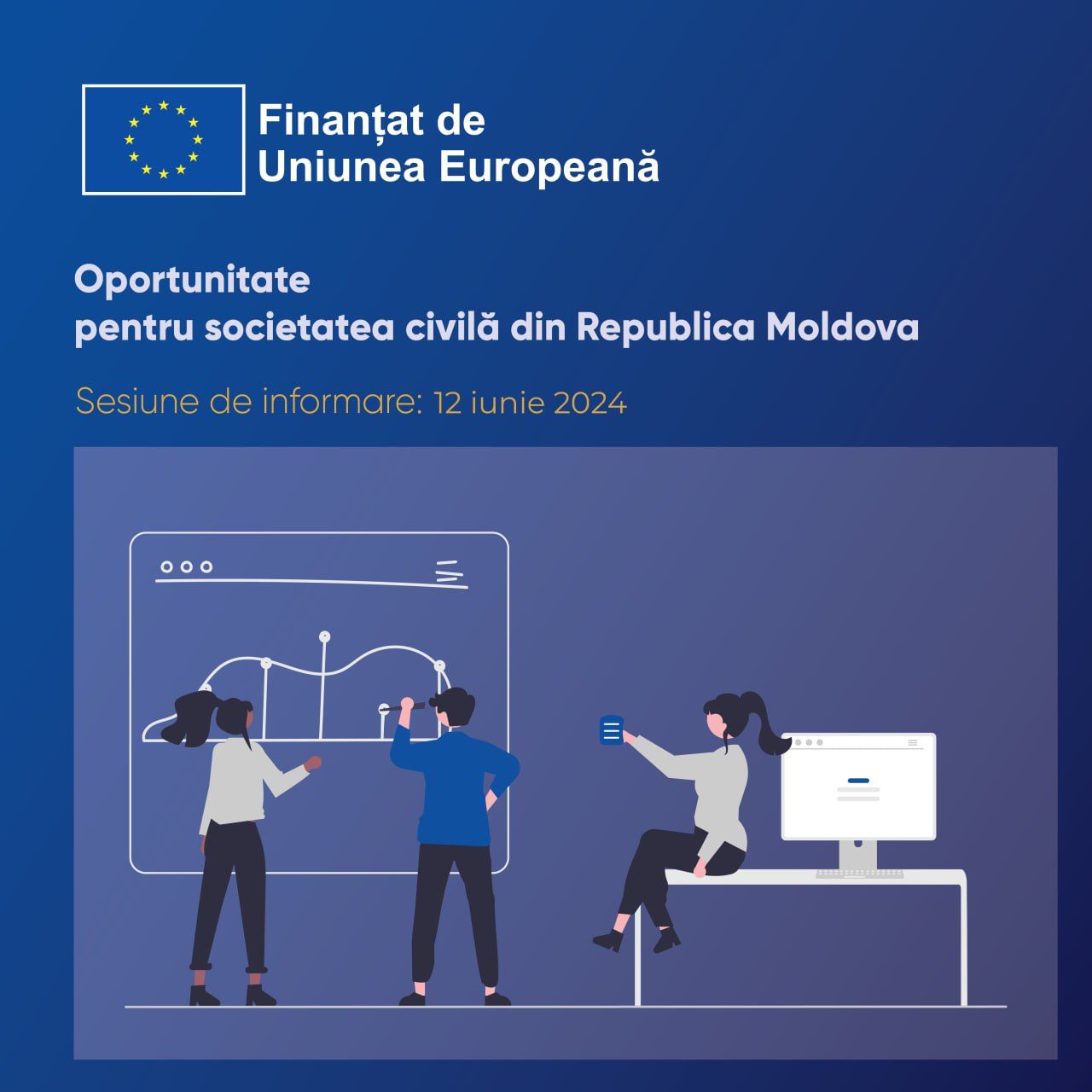 Apel pentru depunerea dosarelor în cadrul proiectului „Reziliența societății civile din țările Parteneriatului Estic”