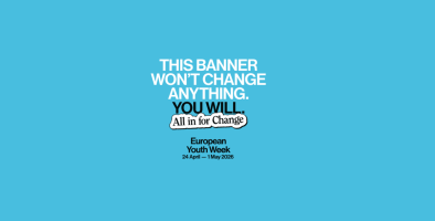 This year, the European Youth Week will take place from 24 April to 1 May 2026.