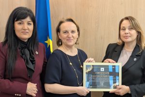 On the occasion of its 8th anniversary in the Republic of Moldova, representatives of the Women Police Association expressed their gratitude to the EU Ambassador to Moldova for the support provided by the European Union.
