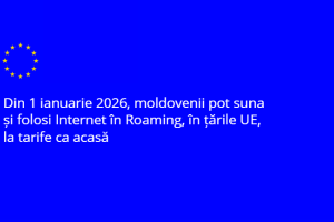 Din prima zi a noului an 2026, cetățenii Republicii Moldova aflați în țările UE, precum și cetățenii UE aflați în Moldova, vor putea efectua apeluri, trimite mesaje și folosi internetul mobil fără costuri suplimentare, în limita planului tarifar, exact ca în propria țară. Aceleași condiții se aplică și pentru Ucraina.
