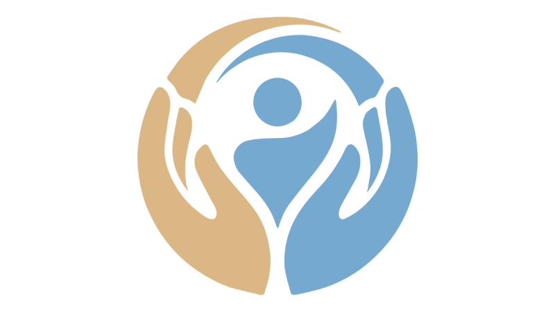 2 hands embracing a human figure