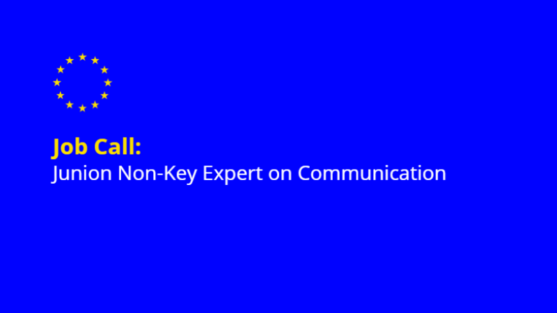 The EU-funded project ‘Moldova is Europe – Support for EU Integration’ seeks a qualified individual for the position of Junior Non-Key Expert on Communication (part-time).