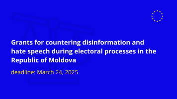 “ProElect - Promote accountability in Electoral processes in EaP through increased participation and capacity of civic actors” is a regional project run by the Transatlantic Foundation in partnership with ERIM and funded by the European Union.
