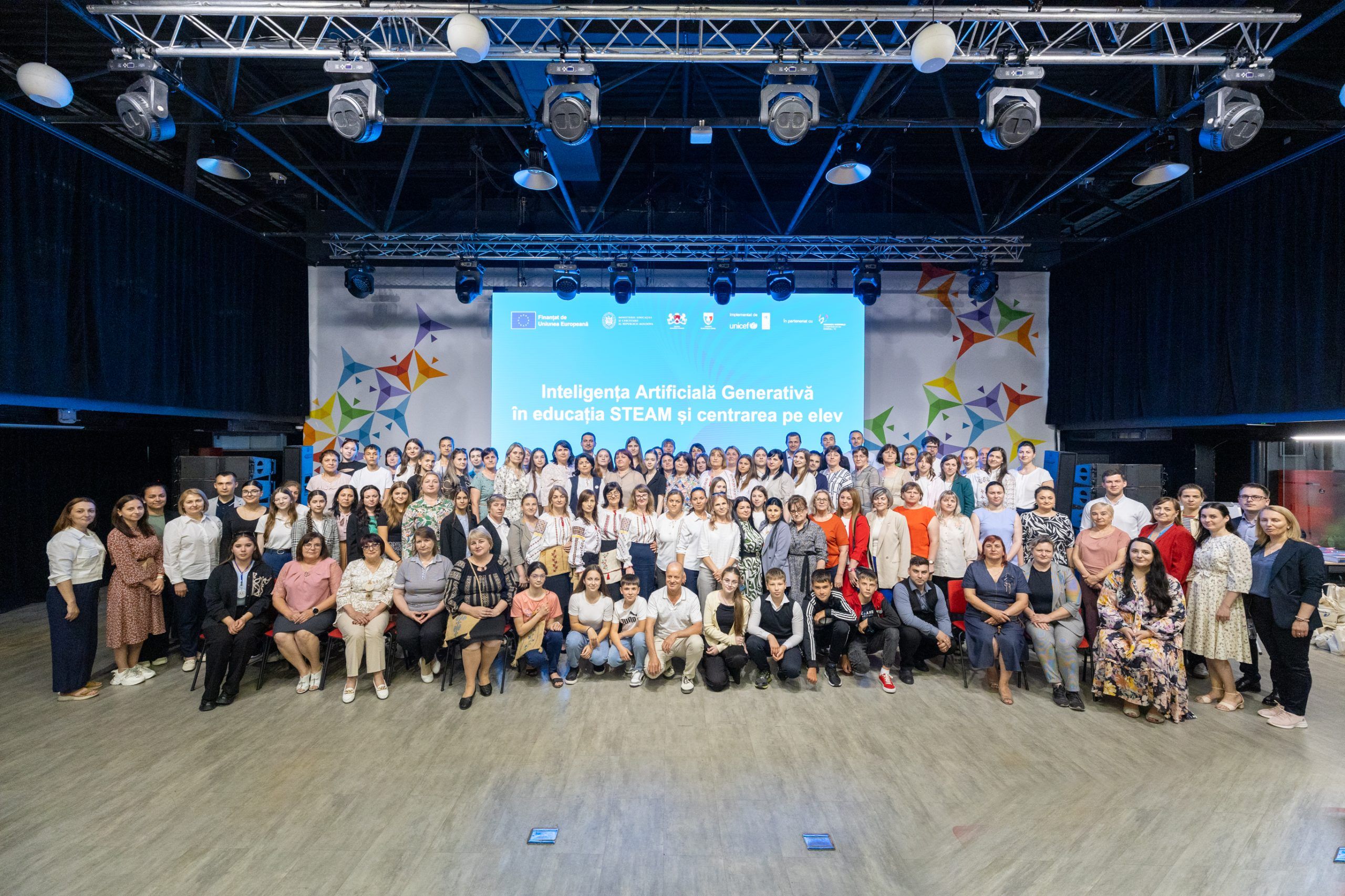 About 400 students and 100 teachers from Cahul and Ungheni created STEAM projects using generative artificial intelligence