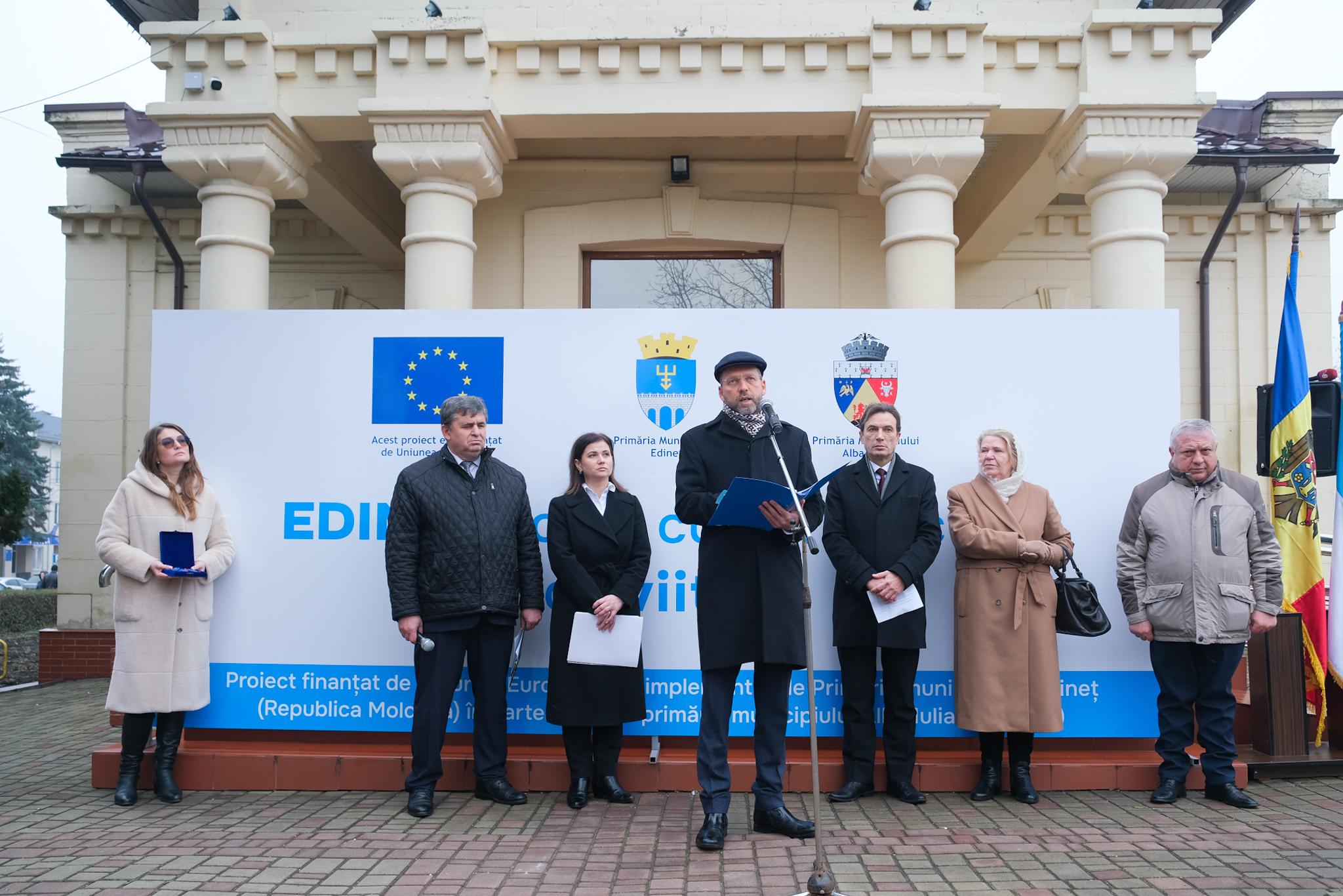 Единец - в процессе преобразования в современный и устойчивый муниципалитет  при финансовой поддержке Европейского Союза - EU for Moldova