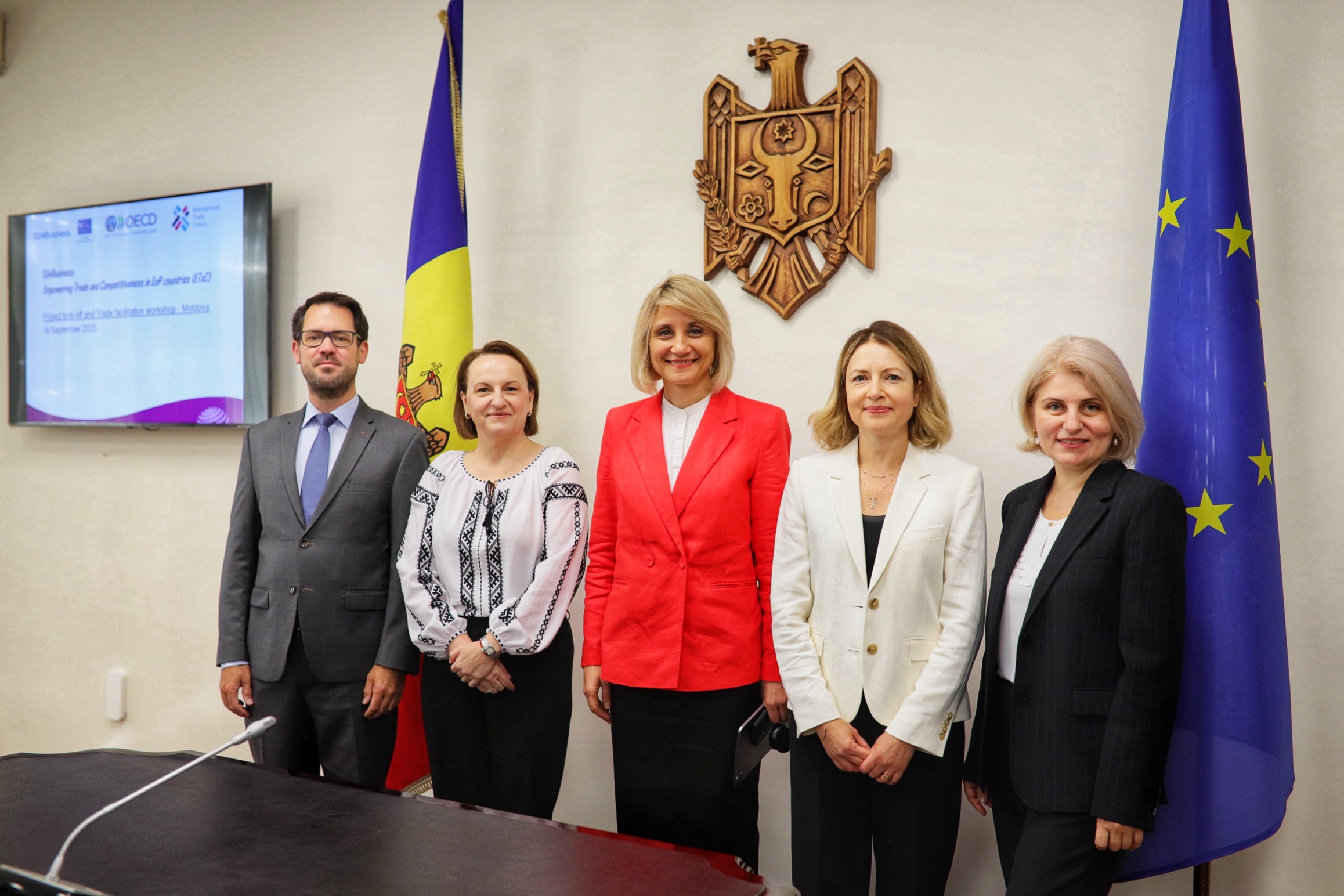 The European Union, in partnership with the OECD and the International Trade Centre (ITC), officially launched EU4Business: Empowering Trade and Competitiveness in Eastern Partnership Countries (ETaC), an initiative aimed at supporting trade development and strengthening competitiveness in the Eastern Partnership countries.