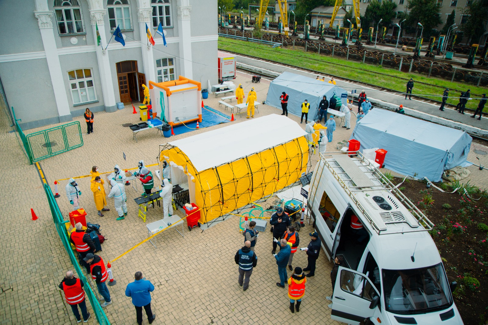 The EU-funded Bordershield 25 exercise, held at Ungheni Train Station on 1–2 October 2025, concluded successfully, marking a significant milestone in the Republic of Moldova’s and the European Union’s (EU) joint efforts to enhance public safety, border security, and emergency preparedness against Chemical, Biological, Radiological and Nuclear (CBRN) threats.