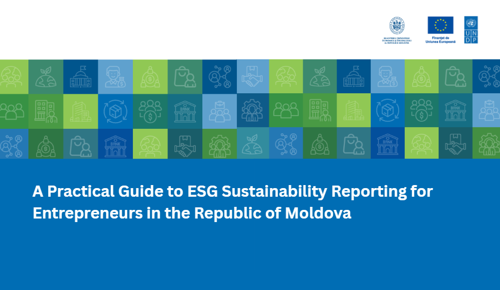 The European Union is supporting Moldova's green transition and strengthening the competitiveness of its business sector by promoting ESG sustainability reporting - a tool that is becoming increasingly important for companies seeking to attract investment and access EU funding.