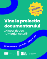 Centrul de Informare al Uniunii Europene, Europe Café, vă invită luni, 28 septembrie, începând cu ora 17.00, la proiecția specială a filmului documentar „Nistrul de Jos. Limbajul naturii”. Evenimentul va reuni cineaști, ecologiști, parteneri de dezvoltare și iubitori de natură pentru a descoperi secretele unuia dintre cele mai spectaculoase ecosisteme acvatice din țară.